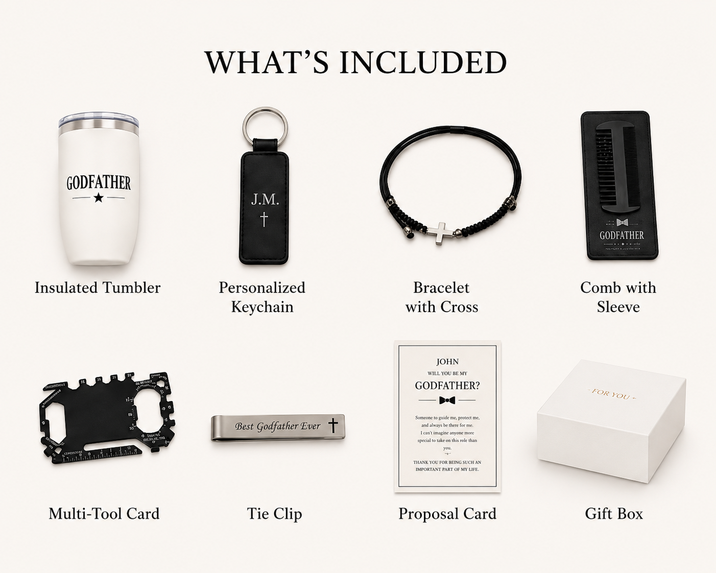 Personalized Godfather Proposal Gift Box