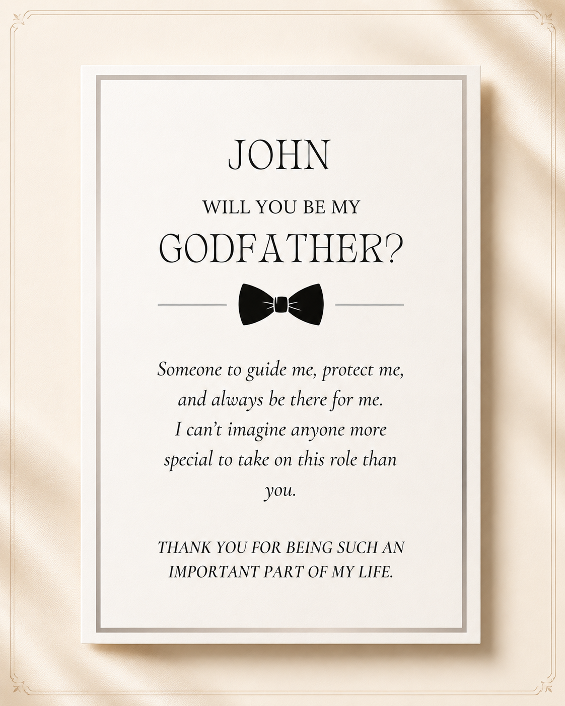Personalized Godfather Proposal Gift Box