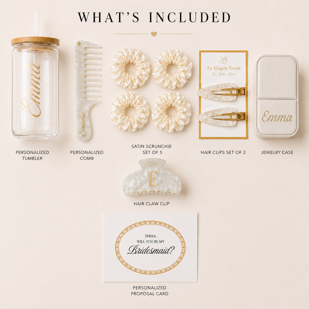Personalized Bridesmaid Proposal Ivory Box