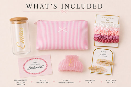 Bridesmaid Proposal Pink Box Personalized