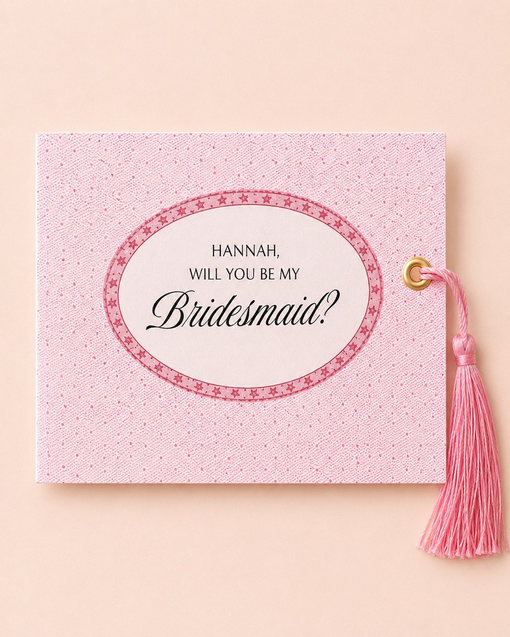 Bridesmaid Proposal Pink Box Personalized